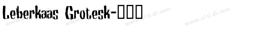 Leberkaas Grotesk字体转换